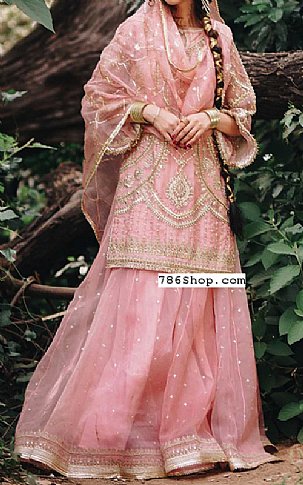 Luxury Tea Pink Pakistani Salwar Kameez Dupatta Party Dress – Nameera by  Farooq