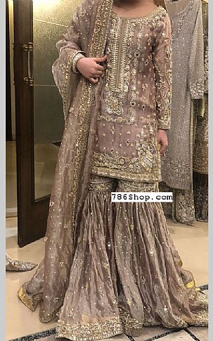 Mauve Silk Suit | Pakistani Wedding Dresses