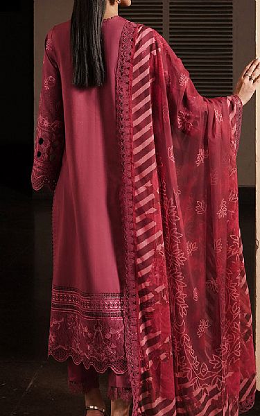 Afrozeh Dark Rose Lawn Suit | Pakistani Lawn Suits- Image 2