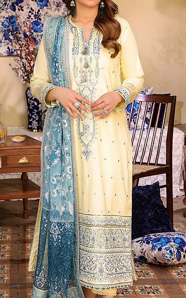 Asim Jofa Cream Cambric Suit Pakistani Lawn Suits 