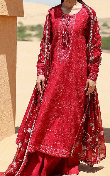 Cross Stitch Scarlet Lawn Suit | Pakistani Lawn Suits- Image 1