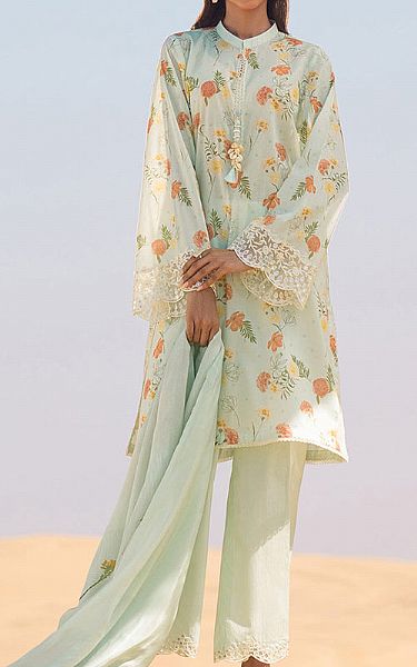 Cross Stitch Mint Lawn Suit | Pakistani Lawn Suits- Image 1