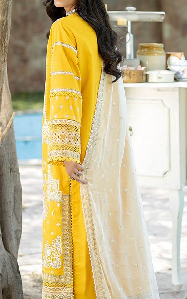Imrozia Yellow Lawn Suit | Pakistani Lawn Suits- Image 2