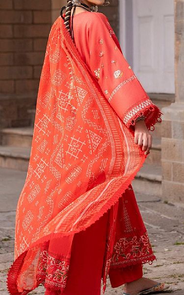 Ittehad Persian Red Lawn Suit | Pakistani Lawn Suits- Image 2