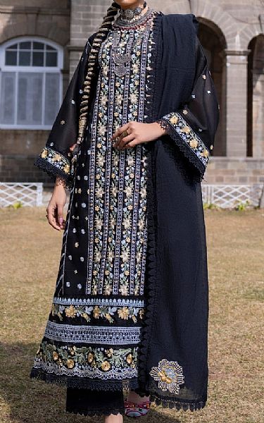 Ittehad Black Lawn Suit | Pakistani Lawn Suits- Image 1