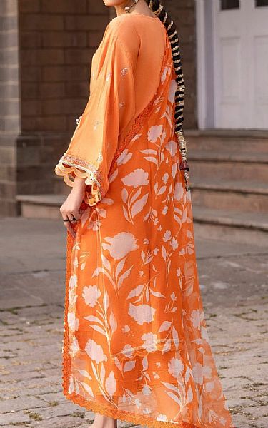 Ittehad Faded Orange Lawn Suit | Pakistani Lawn Suits- Image 2