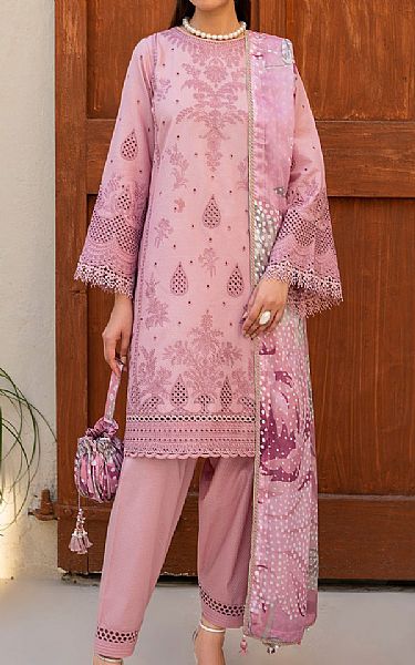 Jazmin Faded Pink Lawn Suit | Pakistani Lawn Suits- Image 1