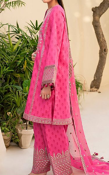 Jazmin Cerise Pink Lawn Suit | Pakistani Lawn Suits- Image 2
