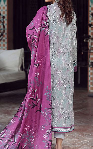 Lsm Light Grey Lawn Suit Pakistani Dresses In Usa 