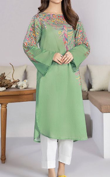 Limelight Light Green Lawn Kurti Pakistani Dresses in USA