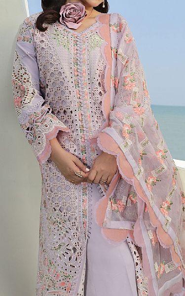 Maryam Hussain Lilac Lawn Suit | Pakistani Lawn Suits- Image 2