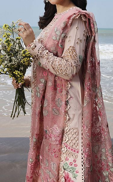 Maryam Hussain Pink Lawn Suit | Pakistani Lawn Suits- Image 2