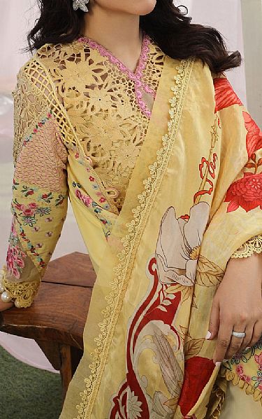 Maryam Hussain Golden Sand Lawn Suit | Pakistani Lawn Suits- Image 2
