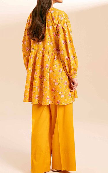 Nishat Cadmium Orange Cambric Suit (2 pcs) | Pakistani Lawn Suits- Image 2