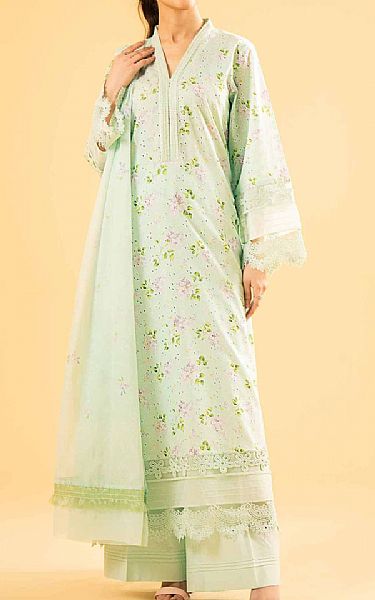 Nishat Light Green Lawn Suit | Pakistani Lawn Suits- Image 1