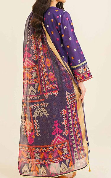 Nishat Purple Lawn Suit | Pakistani Lawn Suits- Image 2