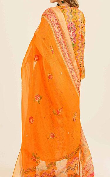 Nishat Orange Lawn Suit | Pakistani Lawn Suits- Image 2