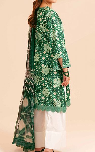 Nishat Green Lawn Suit (2 pcs) | Pakistani Lawn Suits- Image 2