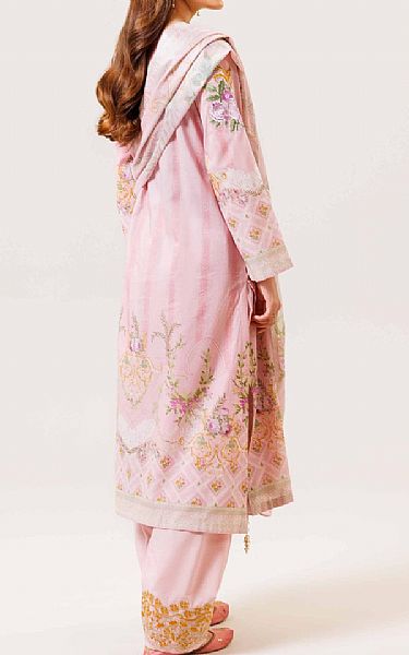 Nishat Light Pink Lawn Suit | Pakistani Lawn Suits- Image 2