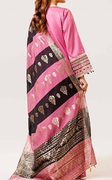 Nishat Pink Satin Suit | Pakistani Lawn Suits- Image 2