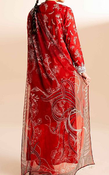 Nishat Red Lawn Suit | Pakistani Lawn Suits- Image 2