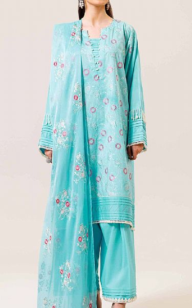 Nishat Light Blue Lawn Suit | Pakistani Lawn Suits- Image 1