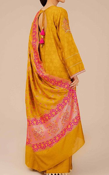 Nishat Orange Banarsi Suit | Pakistani Lawn Suits- Image 2
