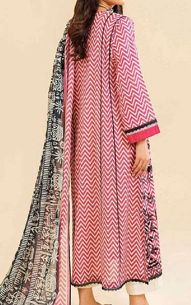 Nishat Faded Red/Ivory Lawn Suit | Pakistani Lawn Suits- Image 2