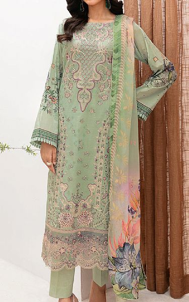 Ramsha Sage Green Lawn Suit | Pakistani Lawn Suits- Image 1