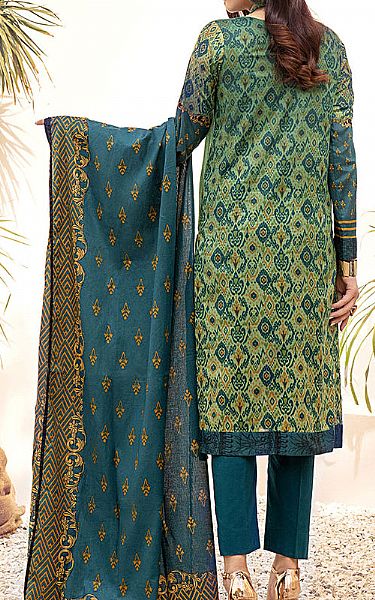 Pastel Green/Teal Blue Lawn Suit | Pakistani Dresses in USA