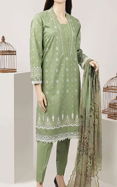 Saya Light Green Lawn Suit Pakistani Dresses in USA