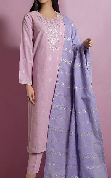 Saya Lilac Jacquard Suit | Pakistani Lawn Suits- Image 1