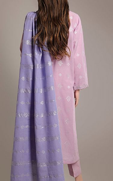 Saya Lilac Jacquard Suit | Pakistani Lawn Suits- Image 2