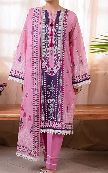 Zellbury Pink Lawn Suit | Pakistani Lawn Suits- Image 1