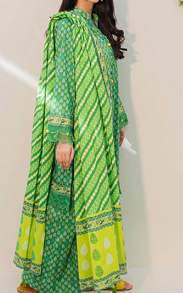 Zellbury Green Lawn Suit | Pakistani Lawn Suits- Image 2