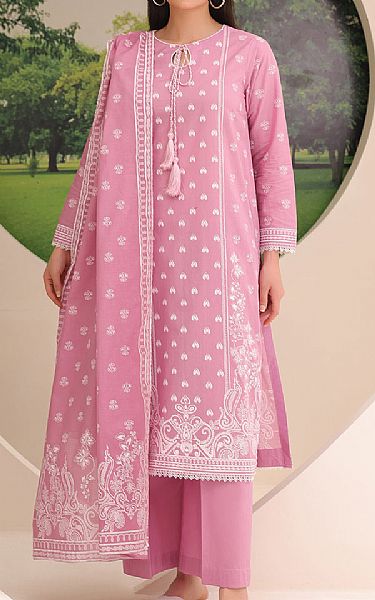 Zellbury Tea Pink Lawn Suit | Pakistani Lawn Suits- Image 1