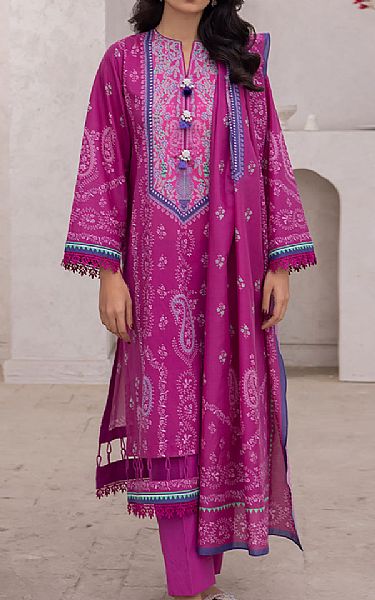 Zellbury Purple Lawn Suit | Pakistani Lawn Suits- Image 1