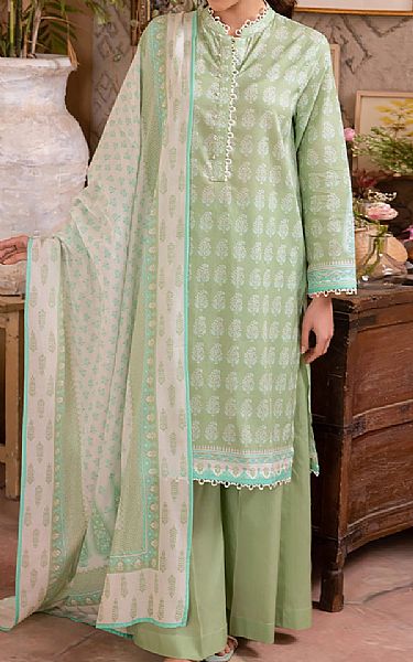 Zellbury Pistachio Lawn Suit | Pakistani Lawn Suits- Image 1