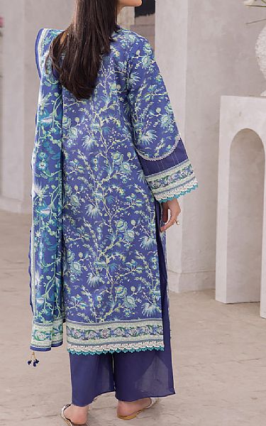 Zellbury Denim Blue Lawn Suit | Pakistani Lawn Suits- Image 2