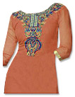 Rust Georgette Suit- Pakistani Casual Clothes