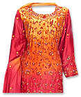 Red/Orange Schmooze Silk Suit