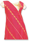 Red Chiffon Georgette Suit- Pakistani Casual Dress