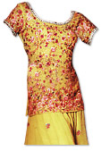 Parrot Green Chiffon Lehnga - Pakistani Wedding Dress