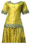 Mustard Jamawar Lehnga- Pakistani Bridal Dress