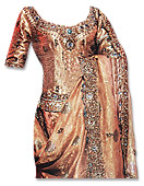 Golden Jamawar Zarri Lehnga- Pakistani Bridal Dress