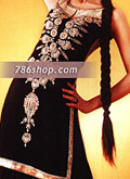 Black Chiffon Lehnga- Pakistani Bridal Dress