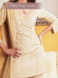 Light Golden Silk Trouser Suit - Pakistani Formal Designer Dress