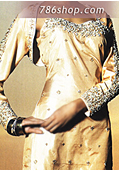 Golden Silk Suit- Pakistani Formal Designer Dress