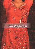 Red Silk Suit- Pakistani Formal Designer Dress