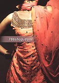 Rust Jamawar Zarri Suit- Pakistani Formal Designer Dress